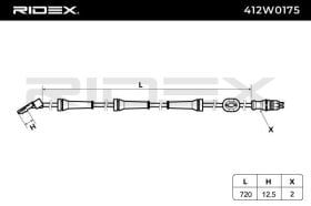 Датчик ABS RIDEX 412w0175