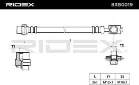 Тормозной шланг RIDEX 83b0019