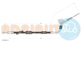 Трос ручного тормоза Adriauto 2702141
