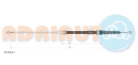 Трос ручного тормоза Adriauto 5502431