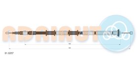 Трос ручного тормоза Adriauto 010257