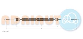 Трос ручного тормоза Adriauto 3502351