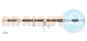 Трос ручного тормоза Adriauto 220269