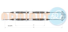 Трос ручного тормоза Adriauto 330276