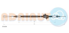 Трос ручного тормоза Adriauto 030230