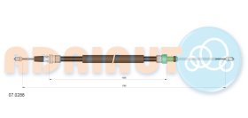 Трос ручного тормоза Adriauto 070288