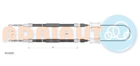 Трос ручного гальма Adriauto 030222