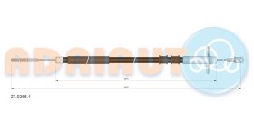 Трос ручного тормоза Adriauto 2702661