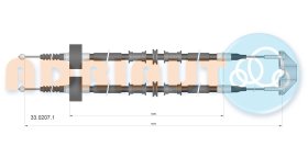 Трос ручного гальма Adriauto 3302071