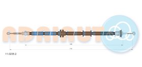 Трос ручного тормоза Adriauto 1102352