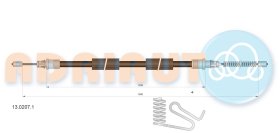 Трос ручного тормоза Adriauto 1302071
