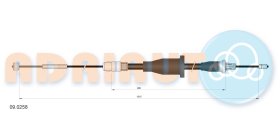Трос ручного тормоза Adriauto 090258