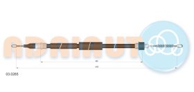 Трос ручного гальма Adriauto 030265