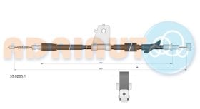 Трос ручного гальма Adriauto 3302051