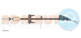 Трос ручного тормоза Adriauto 0702161
