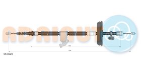 Трос ручного тормоза Adriauto 060229