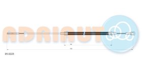 Трос ручного гальма Adriauto 050223