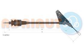 Трос ручного тормоза Adriauto 1102792
