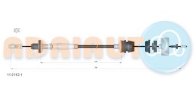 Трос сцепления Adriauto 1101121