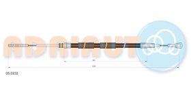Трос ручного гальма Adriauto 050233