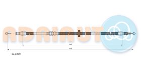 Трос ручного тормоза Adriauto 030238