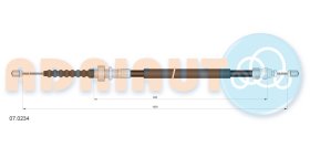 Трос ручного тормоза Adriauto 070234