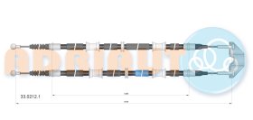 Трос ручного тормоза Adriauto 3302121