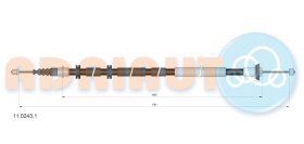 Трос ручного тормоза Adriauto 1102431