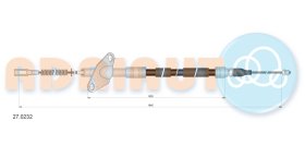 Трос ручного гальма Adriauto 270232