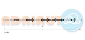 Трос ручного тормоза Adriauto 1102392