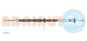 Трос ручного гальма Adriauto 1102512