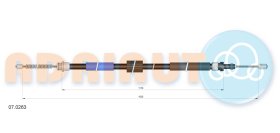 Трос ручного гальма Adriauto 070263