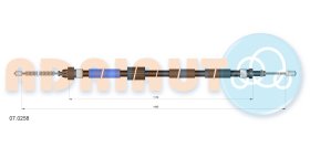 Трос ручного гальма Adriauto 070258
