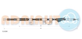 Трос ручного гальма Adriauto 120238