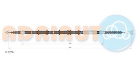 Трос ручного тормоза Adriauto 1102601