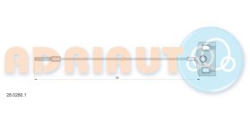 Трос ручного тормоза Adriauto 2802801