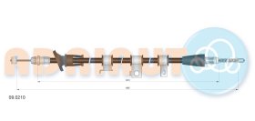 Трос ручного гальма Adriauto 090210