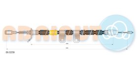 Трос ручного тормоза Adriauto 090259