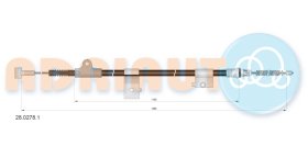 Трос ручного тормоза Adriauto 2802781