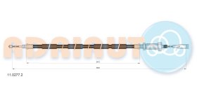 Трос ручного тормоза Adriauto 1102772