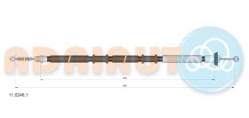 Трос ручного тормоза Adriauto 1102461