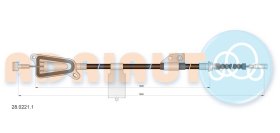 Трос ручного тормоза Adriauto 2802211