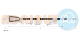 Трос ручного гальма Adriauto 2802411
