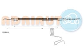 Трос ручного тормоза Adriauto 1302081