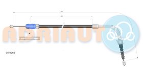 Трос ручного тормоза Adriauto 050269
