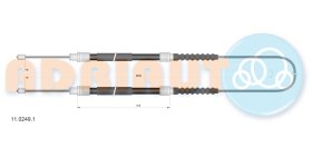 Трос ручного тормоза Adriauto 1102491