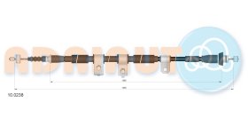 Трос ручного тормоза Adriauto 100238