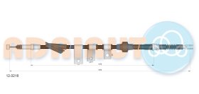 Трос ручного гальма Adriauto 120216