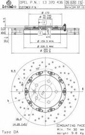 Гальмівний диск Brembo 09.B781.13