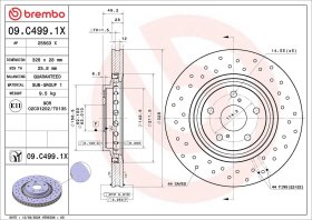 Тормозной диск Brembo 09c4991x